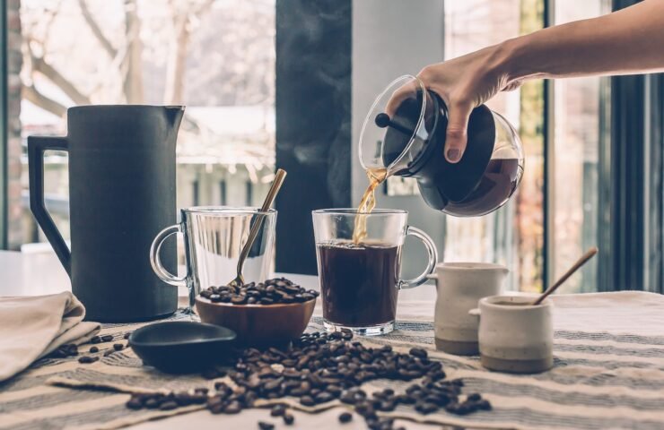 coffee, brewed coffee, roasted coffee beans