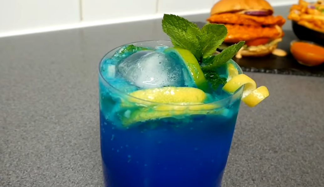 10. blue lagoon mocktail