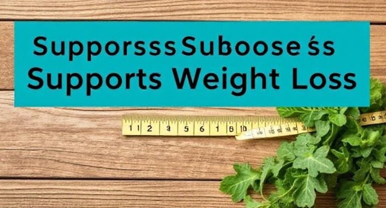 Supports Weight Loss and Metabolic Health