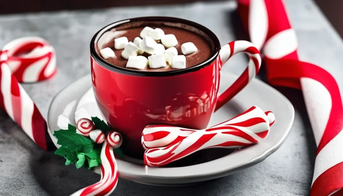 Peppermint hot chocolate