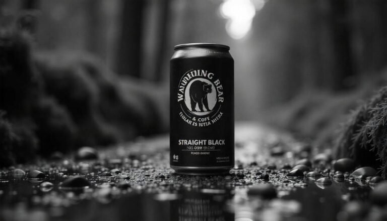 Wandering Bear Straight Black Cold Brew – Canned Coffee