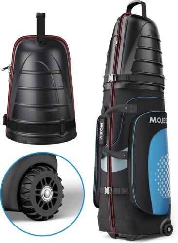 Golf Travel Bags for Airlines with Wheels, Hard Case Top and 1680D