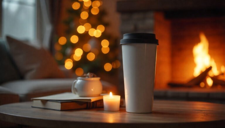 Anchor Hocking Ceramic Travel Mug with Silicone Lid