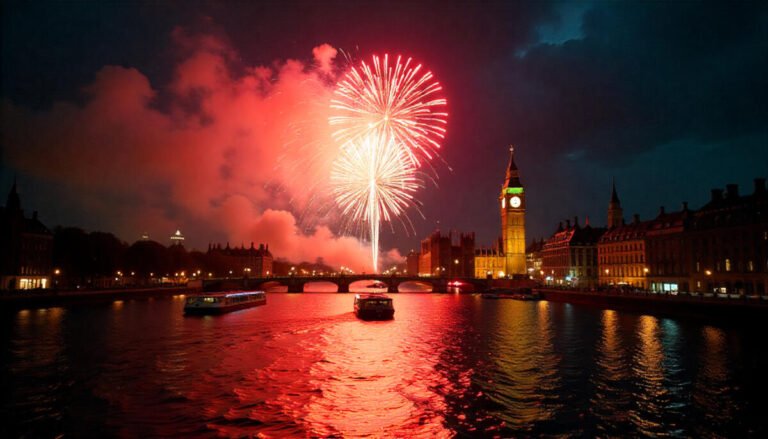 London Fireworks on the Thames