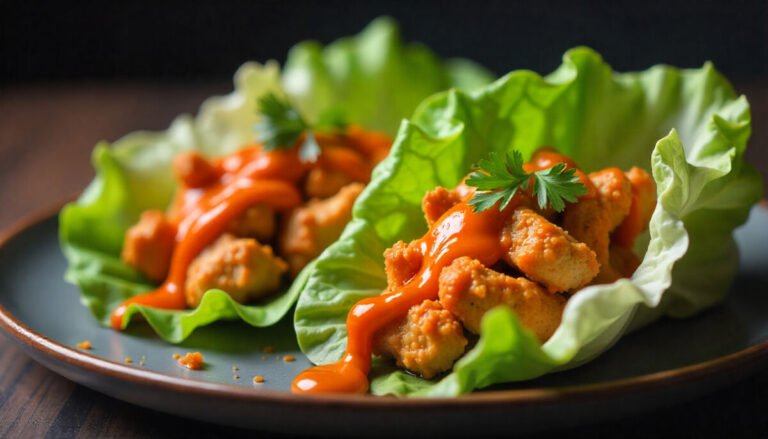 Buffalo Chicken Lettuce Wraps