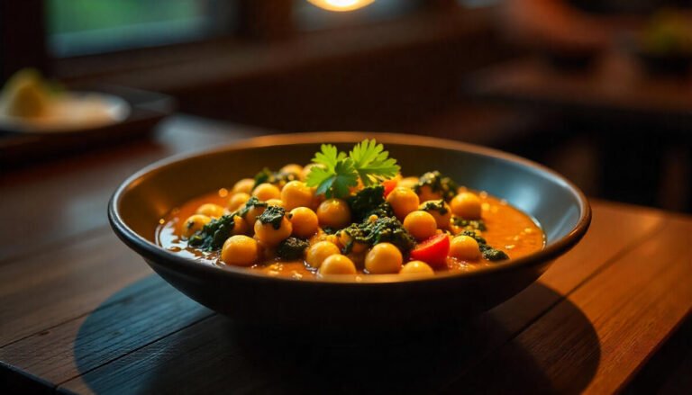 Chickpea & Spinach Curry