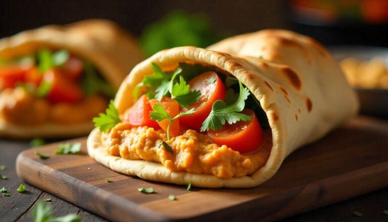 Hummus & Veggie Pita Pocket