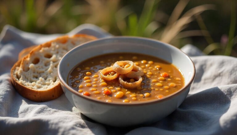 Lentil Soup with a Side of Whole Grain Bread
