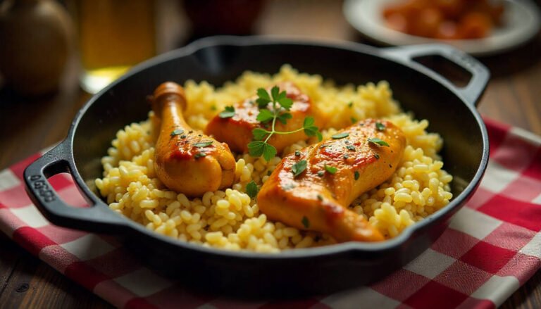 One Pot Garlic Butter Chicken and Rice