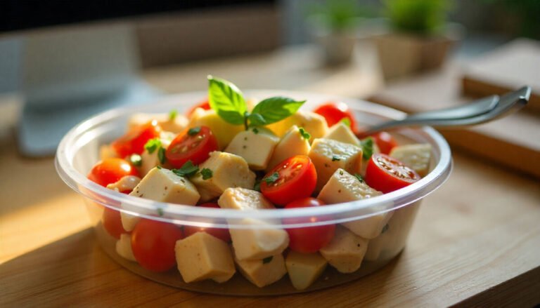 Quick Caprese Chicken Salad