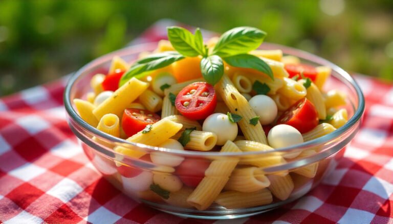 Quick Caprese Pasta Salad