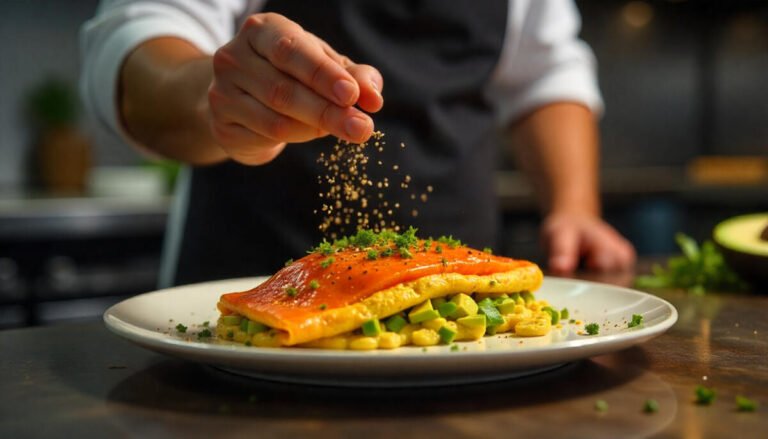 Smoked Salmon & Avocado Omelet