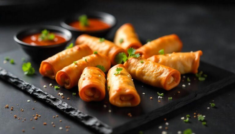 Spicy BBQ Egg Rolls