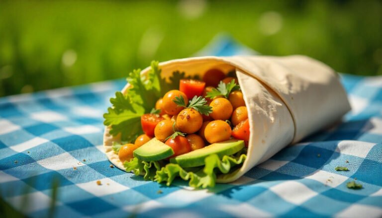 Spicy Chickpea & Avocado Wrap