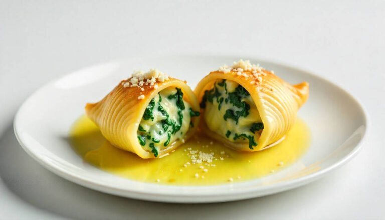 Spinach and Cheese Stuffed Shells