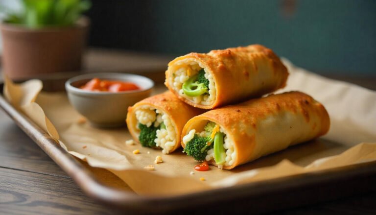 Vegetarian BBQ Egg Rolls