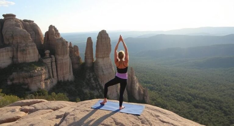 Yoga on Cathedral Rock