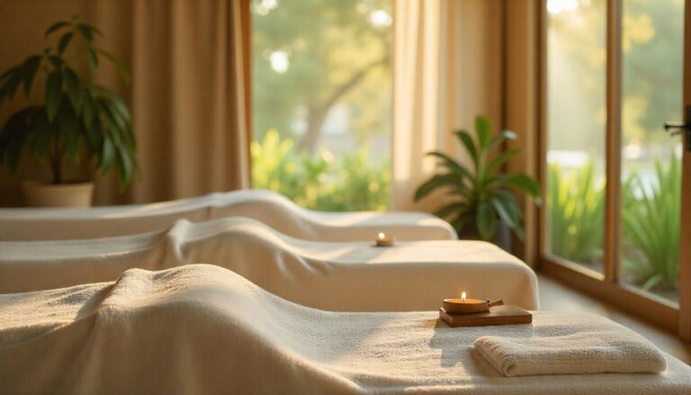 Luxury spa in California offering relaxing massages and wellness treatments in a serene setting
