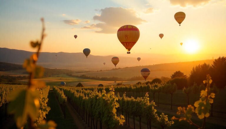 Napa Valley, California – Balloons Over Vineyards