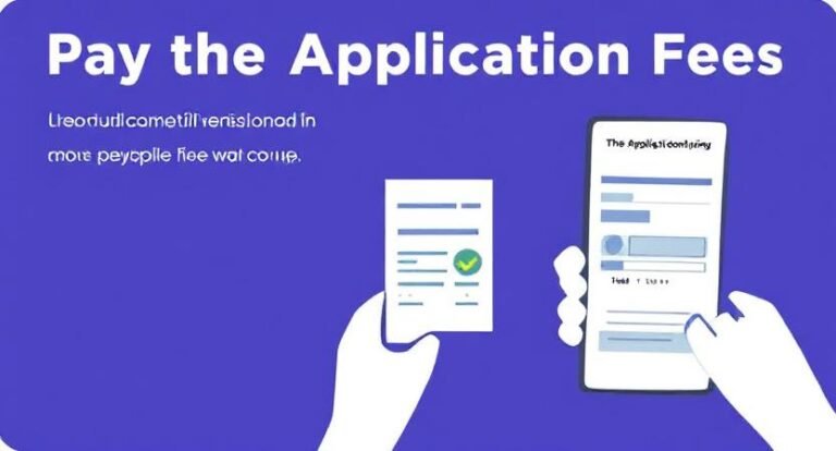 Pay the Application Fees