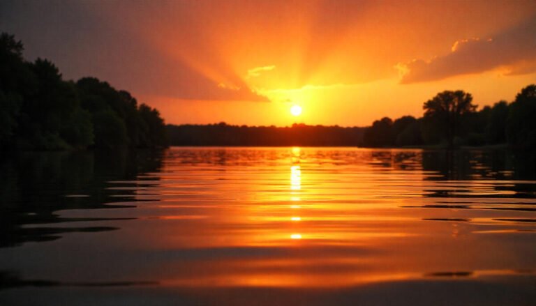 Romantic Lakeside Sunsets in Texas
