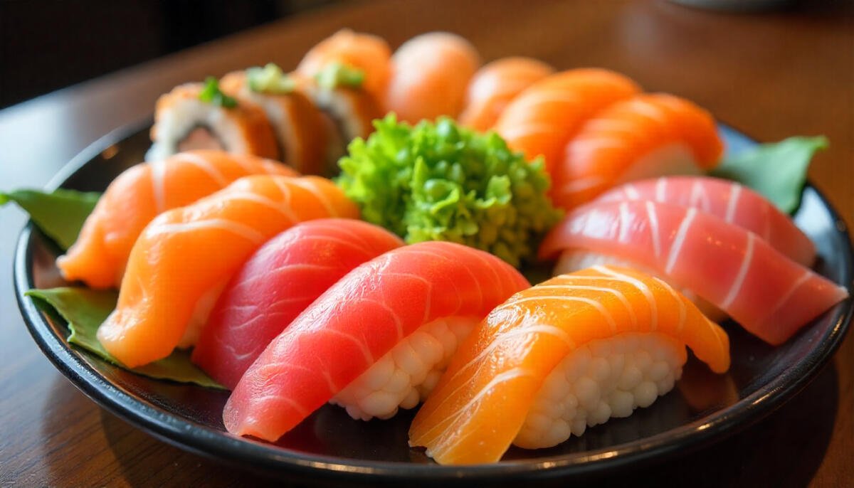 A beautifully arranged sushi platter with fresh sashimi, nigiri, and colorful rolls served at a top Pennsylvania sushi restaurant.