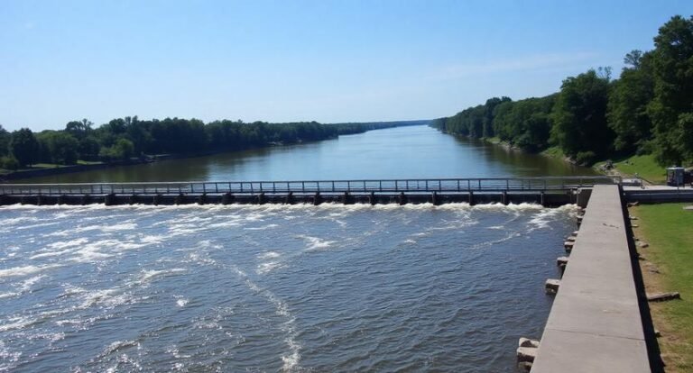 Belleville Lock & Dam Area (Illinois Kentucky border)