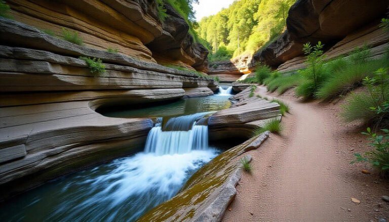 Caesar Creek State Park — Waterfalls, fossils, and long distance trails