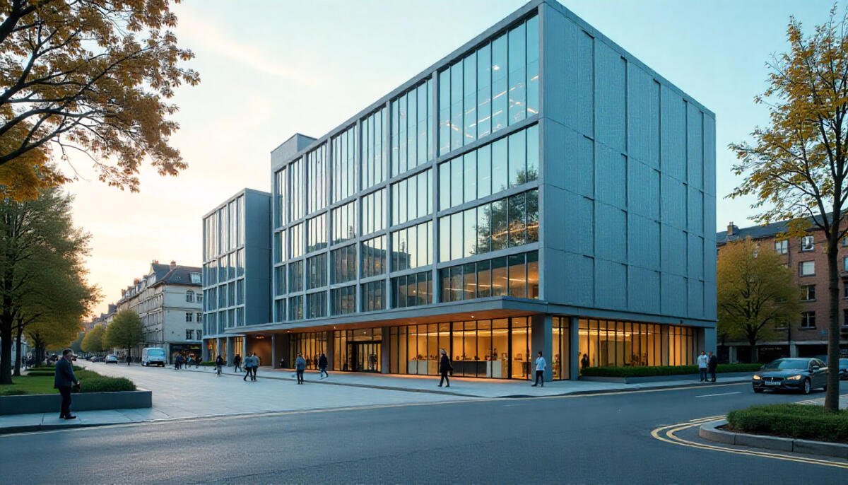 Exterior view of a modern London hospital building