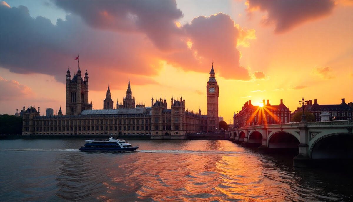 London skyline featuring top hotels and iconic landmarks.