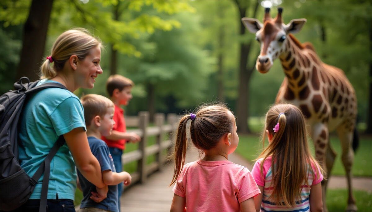 Visitors enjoying a family day at a Pennsylvania zoo with animals, exhibits, and interactive attractions.