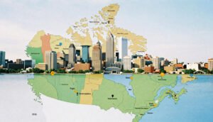 Canadian city skyline showing top locations to live in Canada for expats and retirees