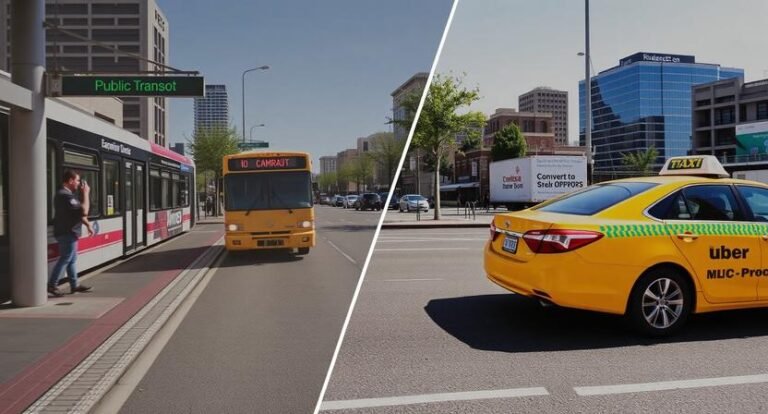 Public Transport vs Uber or Taxi