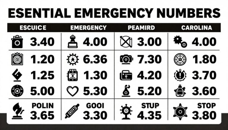 Essential Emergency Numbers in North Carolina