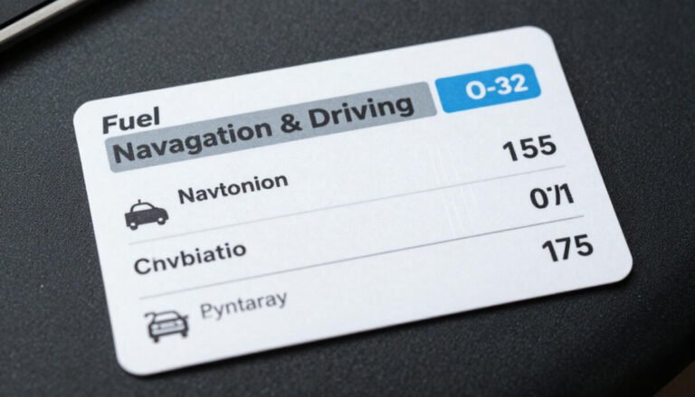 Fuel, Navigation & Driving Costs