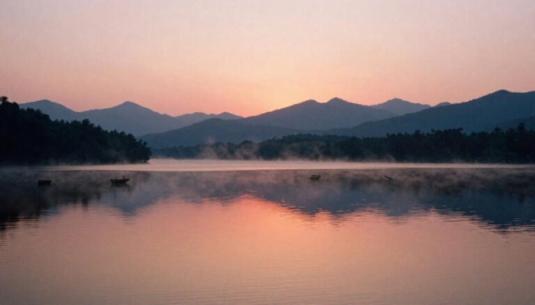 Romantic Lakeside Sunsets in Georgia