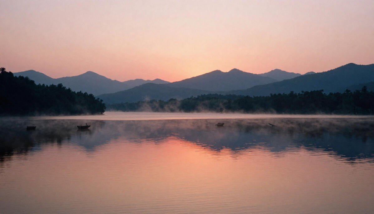 Romantic Lakeside Sunsets in Georgia
