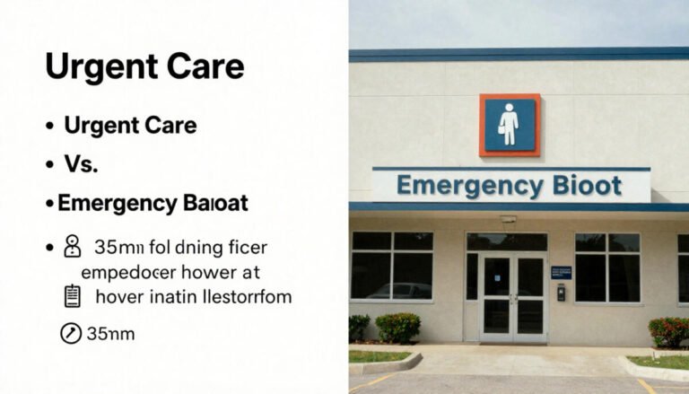 Urgent Care vs. Emergency Room Know the Difference
