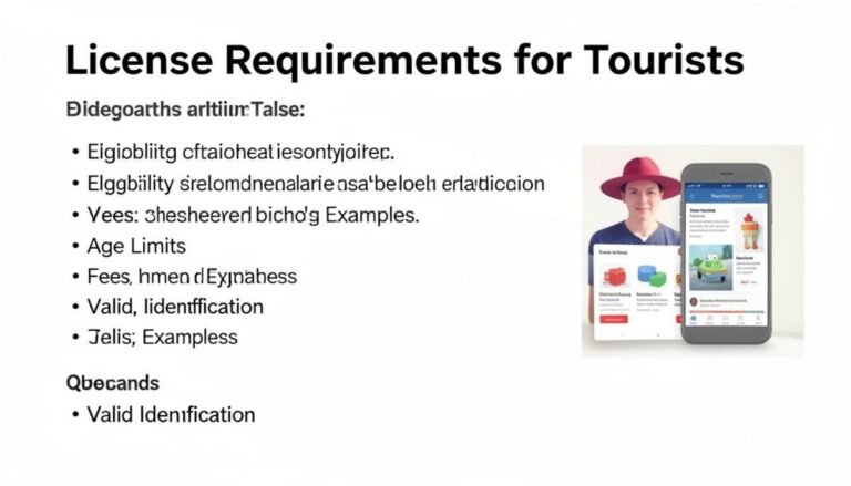License Requirements for Tourists