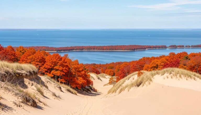 Sleeping Bear Dunes National Lakeshore – Fall Colors Above Lake Michigan