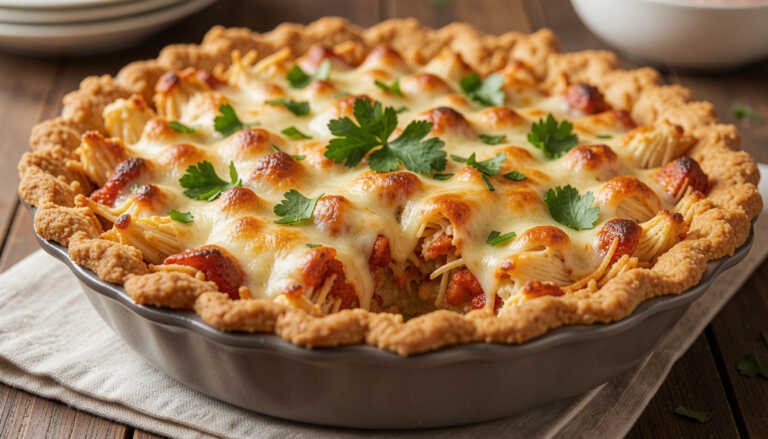Buffalo Chicken Crispy Pie