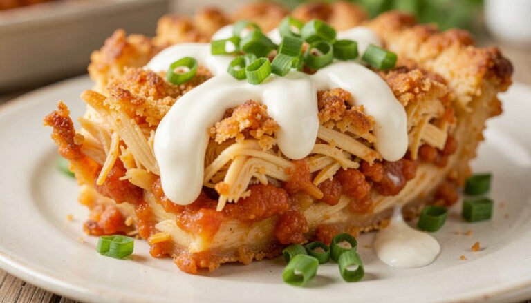 Buffalo Chicken Crispy Pie