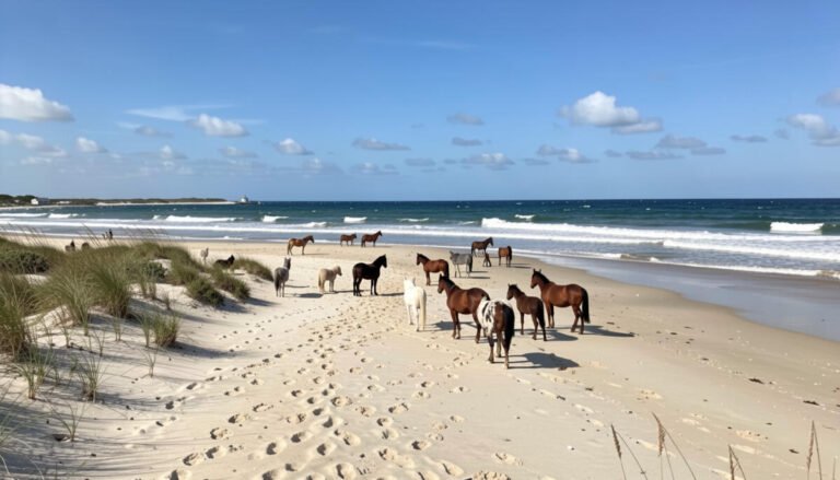 Chincoteague Island Beach – Nature and Wild Ponies, Virginia