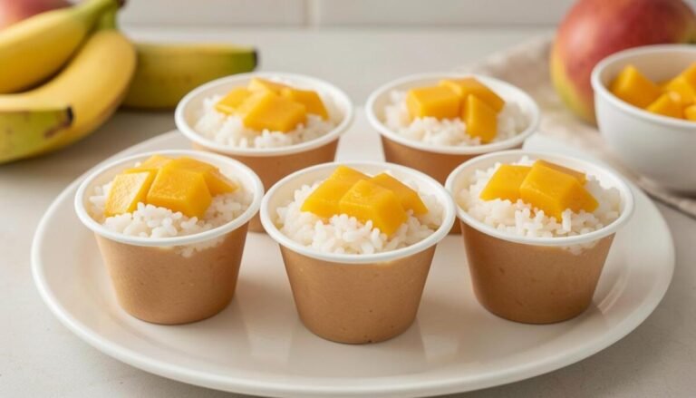 Mango Sticky Rice Cups