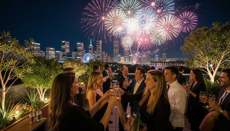 Melbourne – Rooftop Parties & Citywide Fireworks