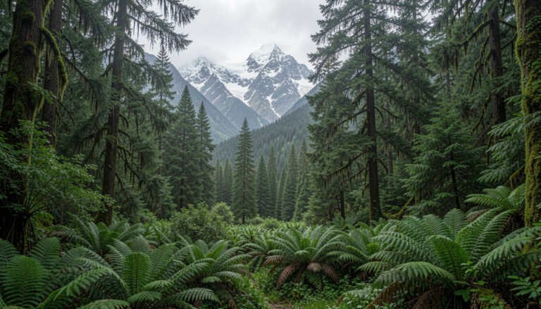 Olympic National Forest, Washington — Rainforest and Mountains