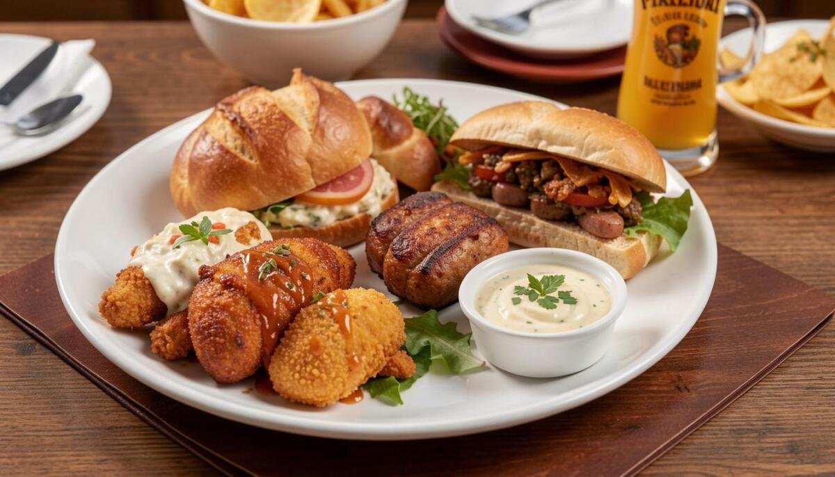 Plate of famous Virginia foods and local dishes, showcasing the best eats in Virginia.