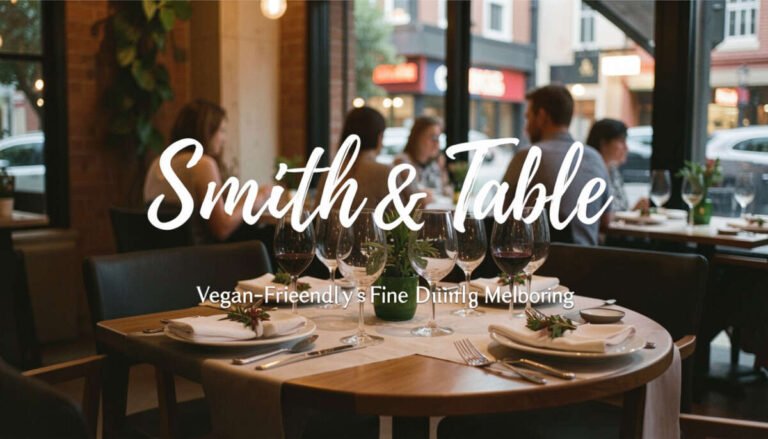 Smith & Table – Vegan Friendly Fine Dining in South Melbourne