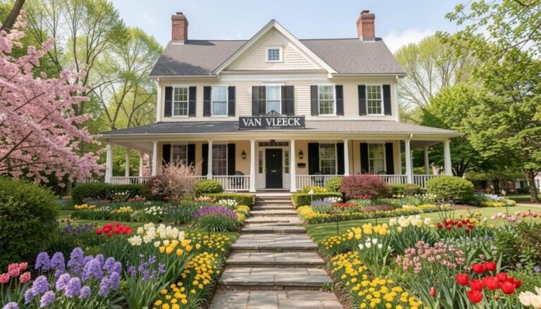 Van Vleck House & Gardens – Historic Charm Meets Spring Color