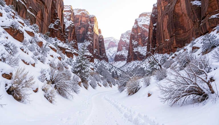 Zion National Park – Rare Snow in the Desert